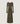 Langes drapiertes Kleid - Khaki